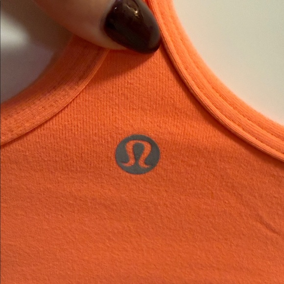 Lululemon Flow Y Bra Tank – Size 6 – Coral / Orange - Picture 2 of 3